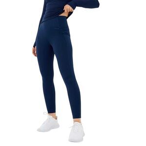 USA Pro Womens/Ladies Core High Rise Leggings / Navy